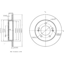 MGA-50692 - Fren Dısk Arka  258-5 ( Hyundaı: IX20 11 - 14 / Kıa: Venga 10 - 14)