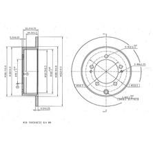 MGA-50706 - Fren Dısk Arka  262-5 ( Mıtsubıshı: Pajero Pının 00 -)