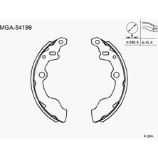 MGA-54199 - Kampana Balata (Suzukı: Alto 86>00/marutı 90>00 )