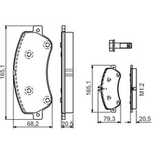 MGA-55772 - Fren Balatası ( Mercedes W204 On (4 Matıc) Glk )