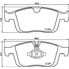 MGA-55777 - Fren Balatası On-(Volvo : XC60 2013>>2017)