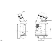 MGA-80534 - Turbo Radyatoru (Intercooler)  Brazıng Renault  Megane I  1.9 96-03
