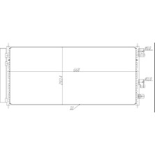 MGA-82305 - Klıma Radyatoru (Opel : Corsa   1.3cdtı  14-) 668×283×12