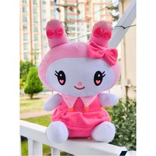 NB Market My Melodyromi Peluş Oyuncak 25  cm Sanrio Kawaii Marka Etiketli Kuromi Pembe Renk