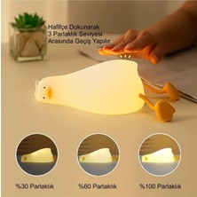 Etabel  Dokunmatik Silikon LED Ördek Gece Lambası Şarjlı Kısılabilir