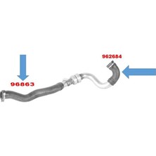 MGA-96863 - Hortum Turbo ( Dacıa : Duster 1.5 Dcı ) "buyuk"