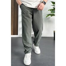 Erkek Baggy Kalıp Pantolon Yeşil Edw130