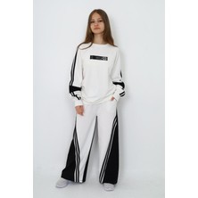 Kız Çocuk %100 Pamuk Oversize Eşofman Takımı-Rahat ve Konforlu Alt Üst Spor Giyim SETI-AÜT-0010