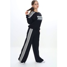 Kız Çocuk %100 Pamuk Oversize Eşofman Takımı-Rahat ve Konforlu Alt Üst Spor Giyim SETI-AÜT-0025