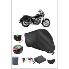 Kuba Superlight 150 Için Arka Çanta Ve Kilit Uyumlu Siyah Motosiklet Branda, Güvenli