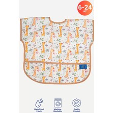 Bunnybuu Kısa Kollu Bebek Mama Önlüğü Renk Solma ve Su Geçirmezlik
