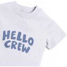 Vauva Baskılı Takım T-Shirt Şort Unisex Bebek Çocuk Baskılı Yazlık Takım