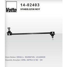 VOTTO-14-02403 - Stabılızer Rot Metal ( Opel : Astra G / Astra H / Zafıra )