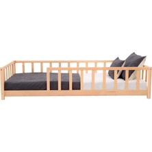 Kukka KFB620V Doğal Ahşap Yer Yatağı – Vernikli 90X200CM