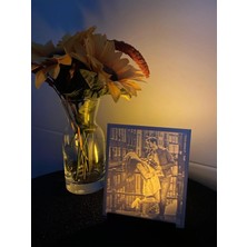 Yapışkan Store (Mum ve Stand Hediyeli) Kişiye Özel 3D Fotoğraf Baskıları Photo Resim Hediye Sevgili Dekora Tasarım Kişi
