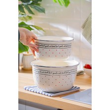 Acar Feel Good Emaye 3 Lü Saklama ve Karıştırma Kabı