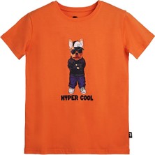 Bad Bear Hyper Bear Turuncu Baskılı Çocuk Tişört