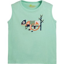 Bad Bear Jonah Yeşil Baskılı Çocuk Atlet