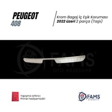 Fams Otomotiv Peugeot 408 Krom Bagaj Iç Eşik Koruma 2022> Taşlı Paslanmaz Çelik