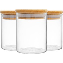 Glass Jar GPG10-220 3lu Set  Banbu Baharatlık 220ML