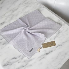Aker Açık Lila Elegance Monogram Eşarp
