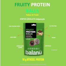 Balanu Fruity Meyveli Protein Topları Kakao Dolgulu ve Fındıklı Atıştırmalık 110G