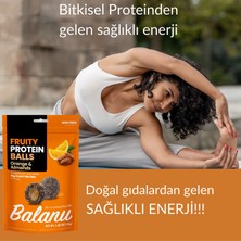Balanu Fruity Meyveli Protein Topları Portakal Dolgulu ve Bademli Atıştırmalık 110G