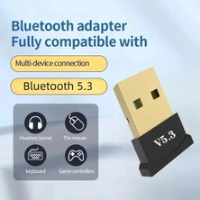 Emre Bilişim Bilgisayar Bluetooth Aparatı Çevirici Dönüştürücü Mini Bluetooth Adaptör Dongle 5.3 Yeni EMR 1 adet