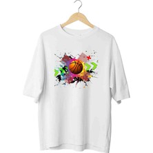 Panda Baskı Tekstil Renkli Basketbol Özel Tasarım Tshirt