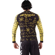 Hercules Fight Gear Sarı Uzun Kollu Rashguard - Unisex Dövüş ve Antrenman Üstü  (Bjj, Mma, Kick Boks, Crossfit, Fitness)