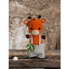 Lotus Hobi Evi Lotushobievi Amigurumi Tulumlu Zürafa 22CM