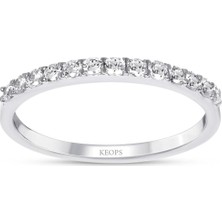 Keops Pırlanta 0.20 Karat Pırlanta Yarımtur Yüzük