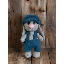 Lotushobievi Amigurumi Sevimli Tulumlu Tavşan 30CM