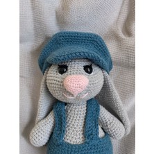 Lotushobievi Amigurumi Sevimli Tulumlu Tavşan 30CM