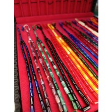 Anemore Collection 3 Adet Kesme Kesim Toz Kehribar Tesbih Karışık Renkli Sistemli 11MMX5MM Özel Ölçü