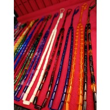 Anemore Collection 9 Adet Kesme Kesim Toz Kehribar Tesbih Karışık Renkli Sistemli 11MMX5MM Özel Ölçü