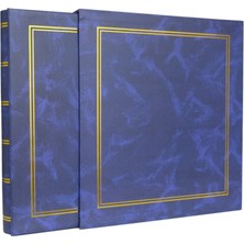Nrcn 10 x 15 cm  500'LÜK Ciltbezli Kutulu Fotoğraf Albümü-(3'lü Paket)-Lacivert