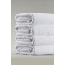 S&R 4 Adet 50x90 Cm Beyaz Otel Havlusu 230 Gram  El-Yüz-Baş Havlusu
