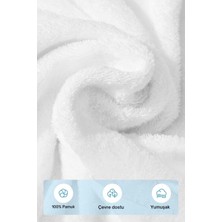 S&R 4 Adet 50x90 Cm Beyaz Otel Havlusu 230 Gram  El-Yüz-Baş Havlusu