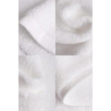 S&R 4 Adet 50x90 Cm Beyaz Otel Havlusu 230 Gram  El-Yüz-Baş Havlusu