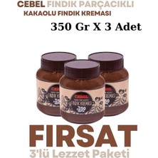 Cebel 350 gr Fındık Parçacıklı Kakaolu Fındık Kreması % 50 Fındık x 3 Adet