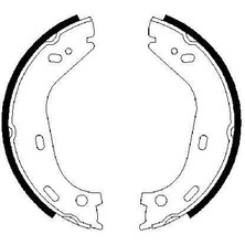BOSCH-0986487126 - Fren Balatası Arka (Park Frenı Pabucu) W116 76>80 W126 85>91 W123 79>85 R107 74>85 C107 74>81