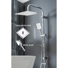 Fawer Faucet & Shower  Metal Paslanmaz  Yağmurlama Robot Duş Seti - 400KM