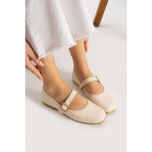 Albishoes Kadın Babet Rahat Hafif Ses Yapmaz Tokalı Anatomik Günlük Babet Ev Ofis Dış Mekan Ayakkabı