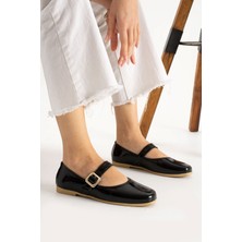 Albishoes Kadın Babet Rahat Hafif Ses Yapmaz Tokalı Anatomik Günlük Babet Ev Ofis Dış Mekan Ayakkabı