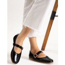 Albishoes Kadın Babet Rahat Hafif Ses Yapmaz Tokalı Anatomik Günlük Babet Ev Ofis Dış Mekan Ayakkabı