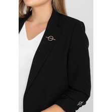 Ayhan Kadın Blazer Kolu Büzgülü Ceket