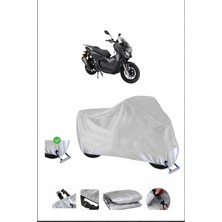 Kanuni Seha 125 Için Kilit Uyumlu Motosiklet Branda, Güvenli, Su Geçirmez Dayanıklı Kumaş