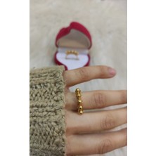 Nişantaşı Accessories 22 Ayar Renginde Dorika Beştaş Yüzük