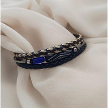 Bileklik Hakiki Deri Örgü Unisex 20 cm Bilezik Takı Aksesuar